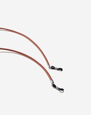 LEATHER ROUND CORD - BROWN