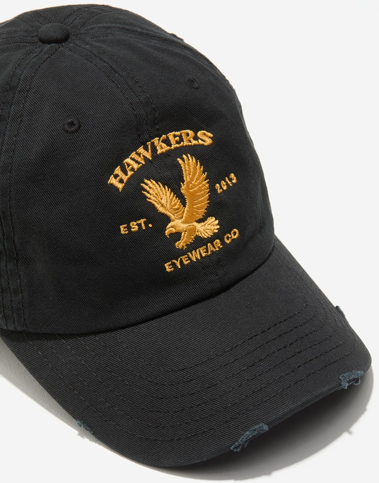 Accesorios Hawkers EAGLE DESTROYED CAP BLACK