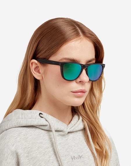 Gafas de sol Hawkers ONE RAW CARBON FIBER - POLARIZED EMERALD
